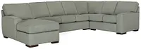 Austin Green Cool Mfoam Left Chaise Memory Foam Sleeper Sectional