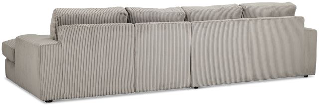 Charlie Gray Fabric Small Right Chaise Sectional