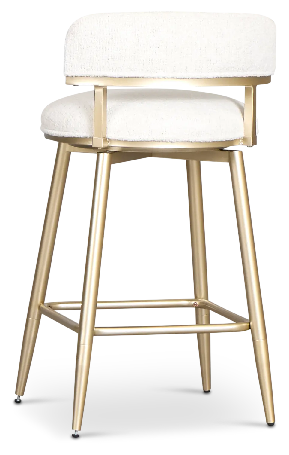 Lex Ivory Fabric Adjustable Upholstered Swivel Barstool Lex Ivory Fabric Adjustable Upholstered Swivel Barstool