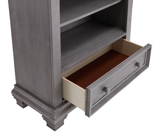 Westport Light Gray Bookcase