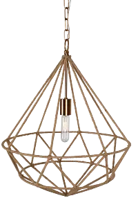 Bede Jute Chandelier