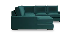 Edgewater Joya Teal Medium Left Chaise Sectional