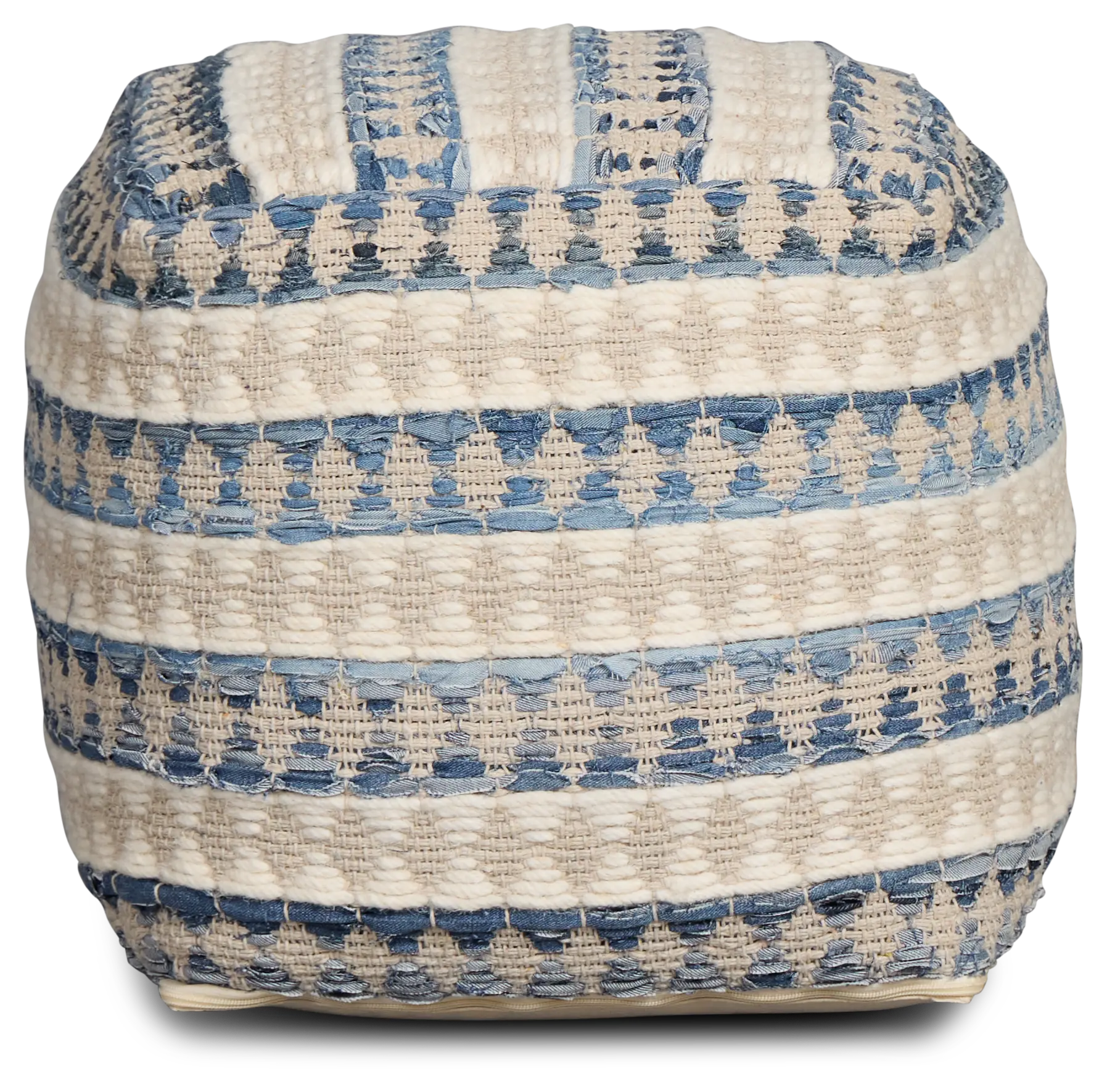 Numire Blue Accent Pouf Numire Blue Accent Pouf