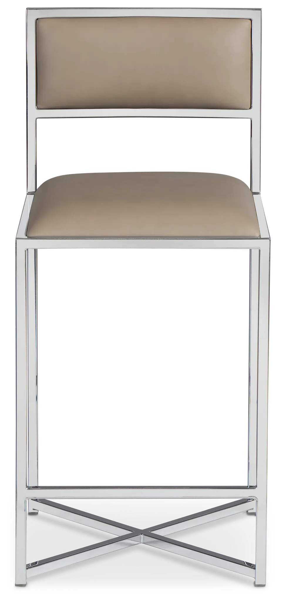 Amalfi Taupestnl Steel 24" Upholstered Barstool