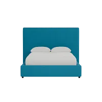 Grayton Joya Teal 54" Upholstered Platform Bed