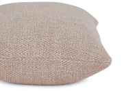 Quartz Pink Fabric Lumbar Accent Pillow
