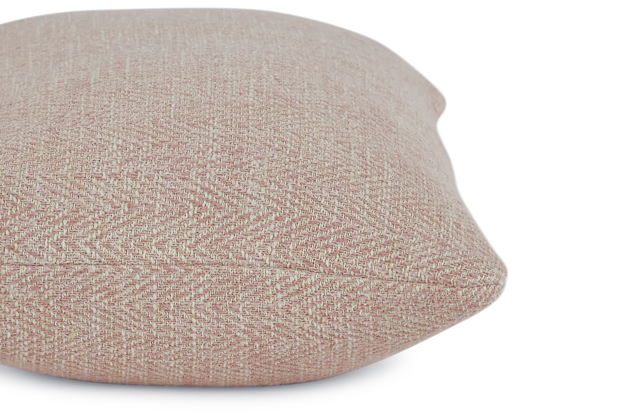 Quartz Pink Fabric Lumbar Accent Pillow
