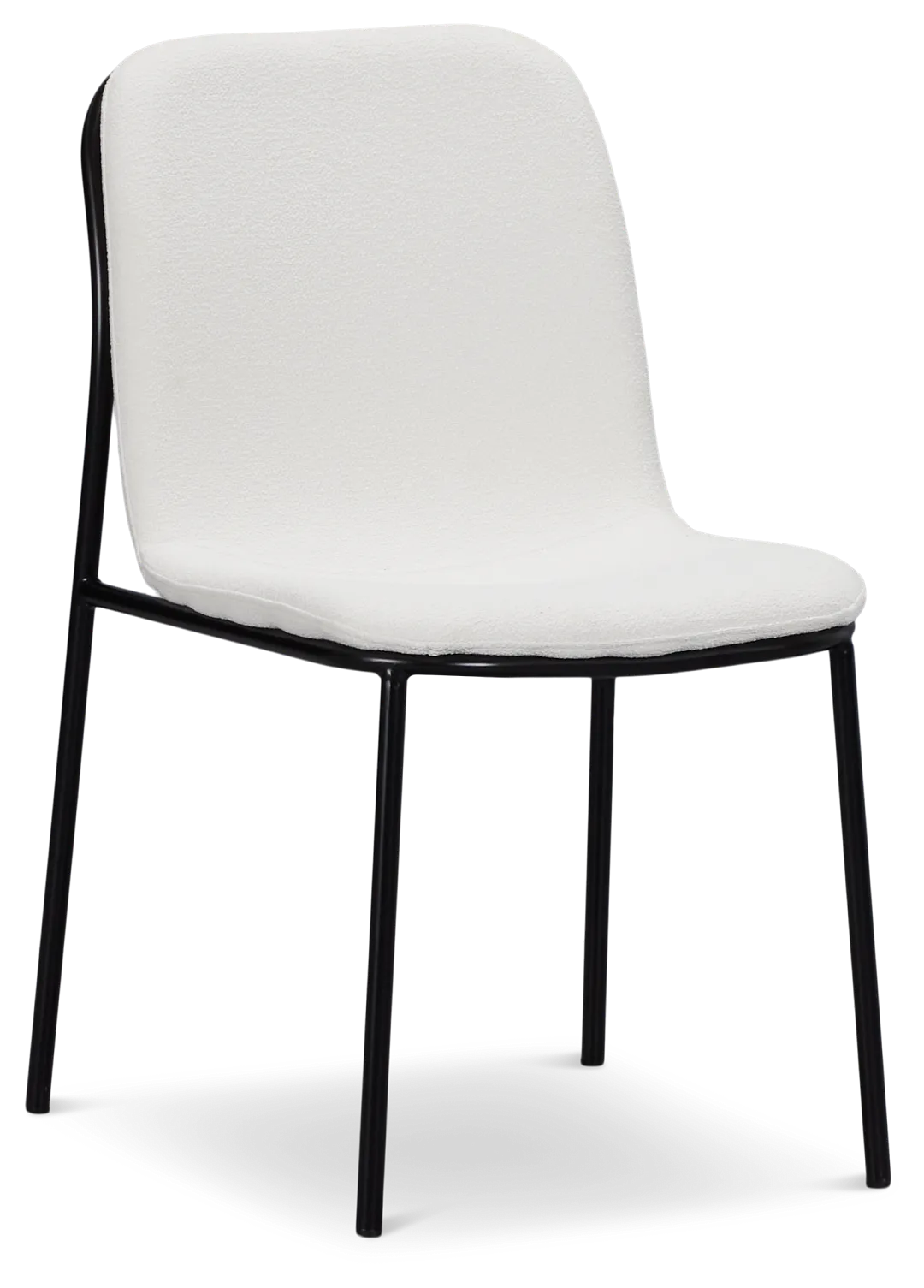 Palos White Upholstered Side Chair