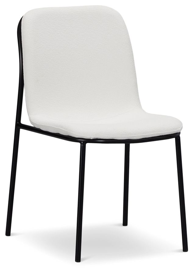 Palos White Upholstered Side Chair