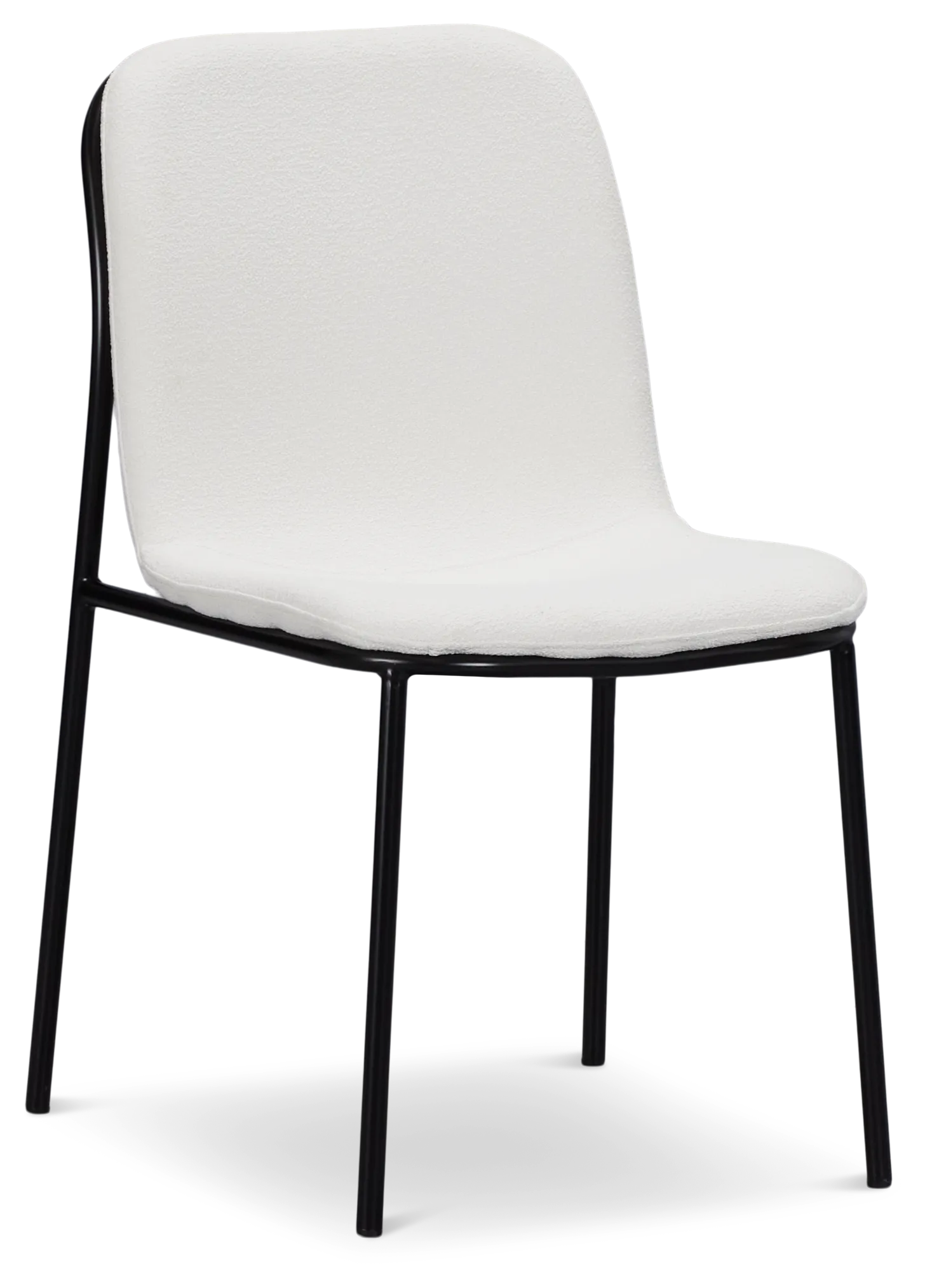 Palos White Upholstered Side Chair