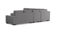 Edgewater Revenue Gray Large Left Chaise Sectional