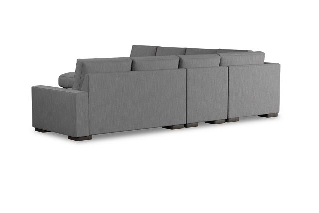 Edgewater Revenue Gray Large Left Chaise Sectional