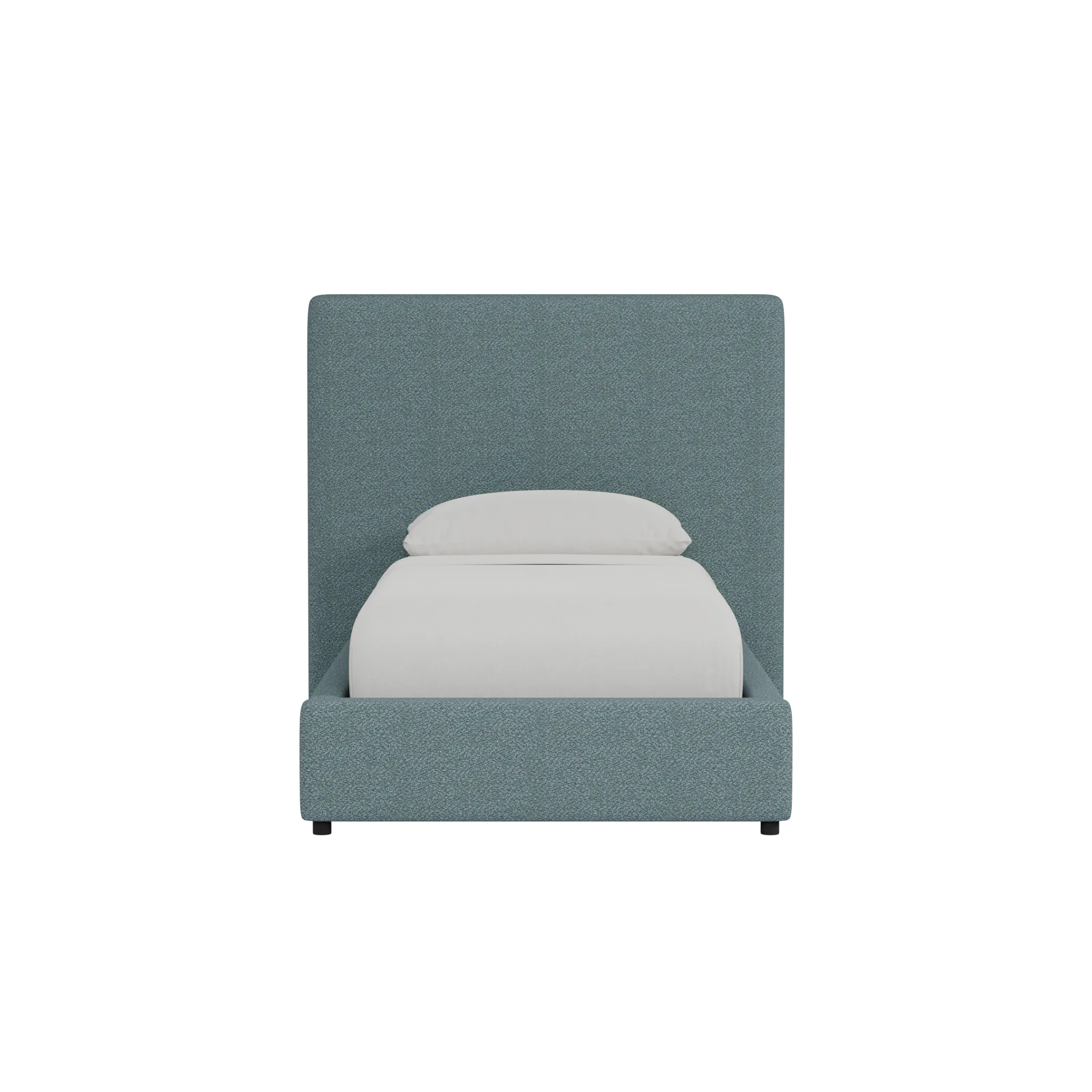 Grayton Sutton Blue 54" Upholstered Platform Bed