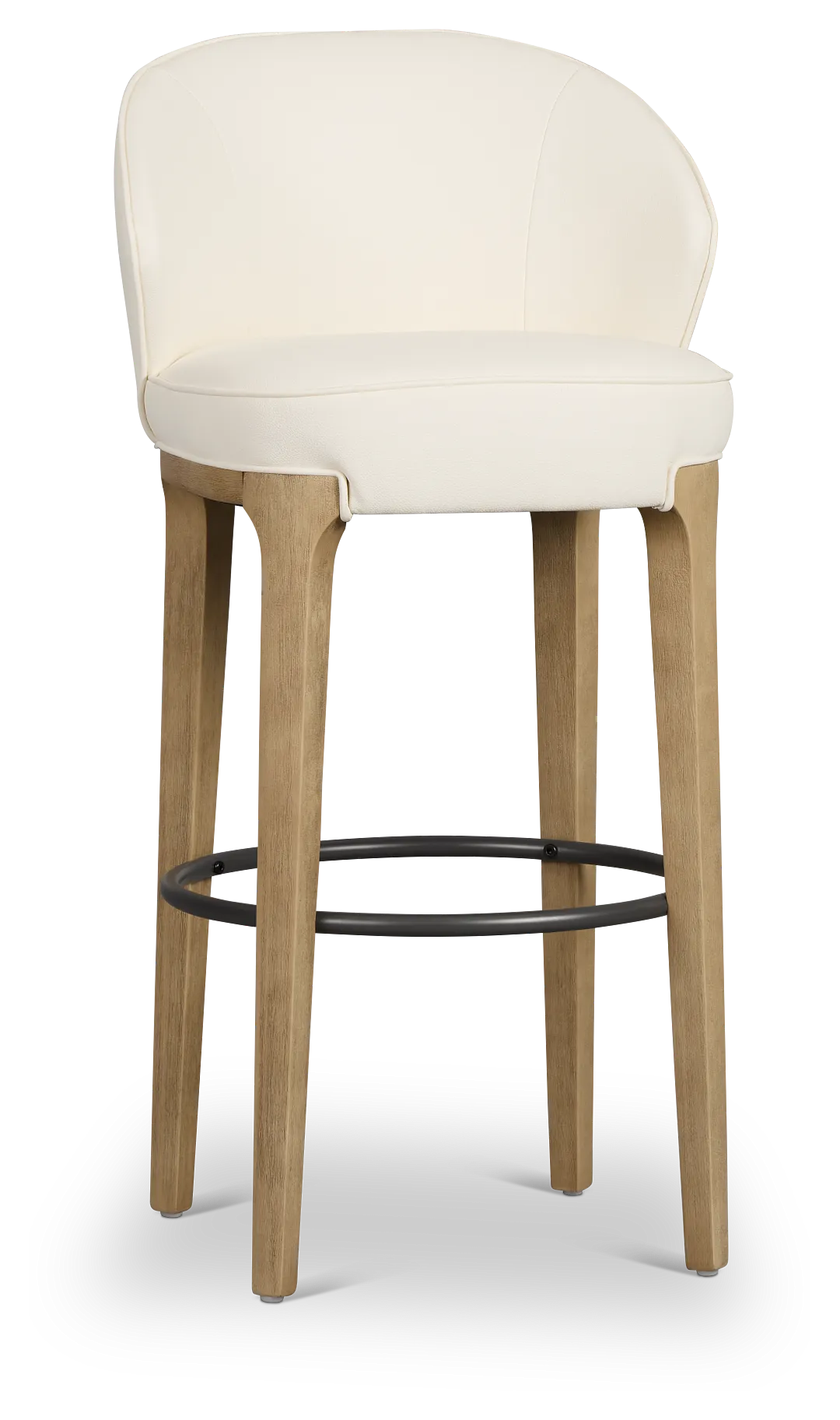 Libby Whitemicro 30" Upholstered Barstool