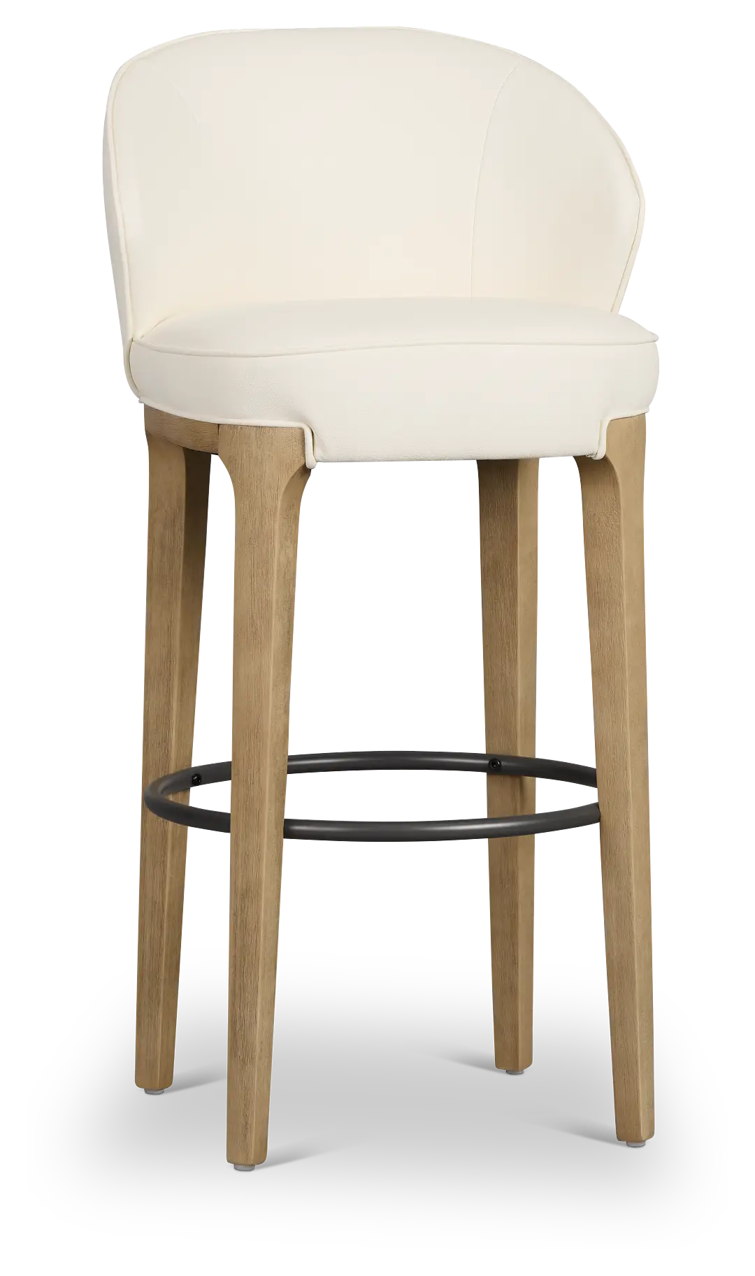 Libby Whitemicro 30" Upholstered Barstool Libby Whitemicro 30" Upholstered Barstool
