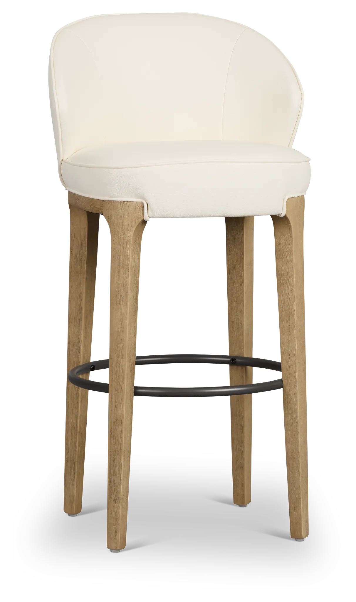 Libby Whitemicro 30" Upholstered Barstool