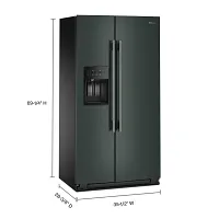 Kitchenaid 536 Series Green Side By Side Refrigerator