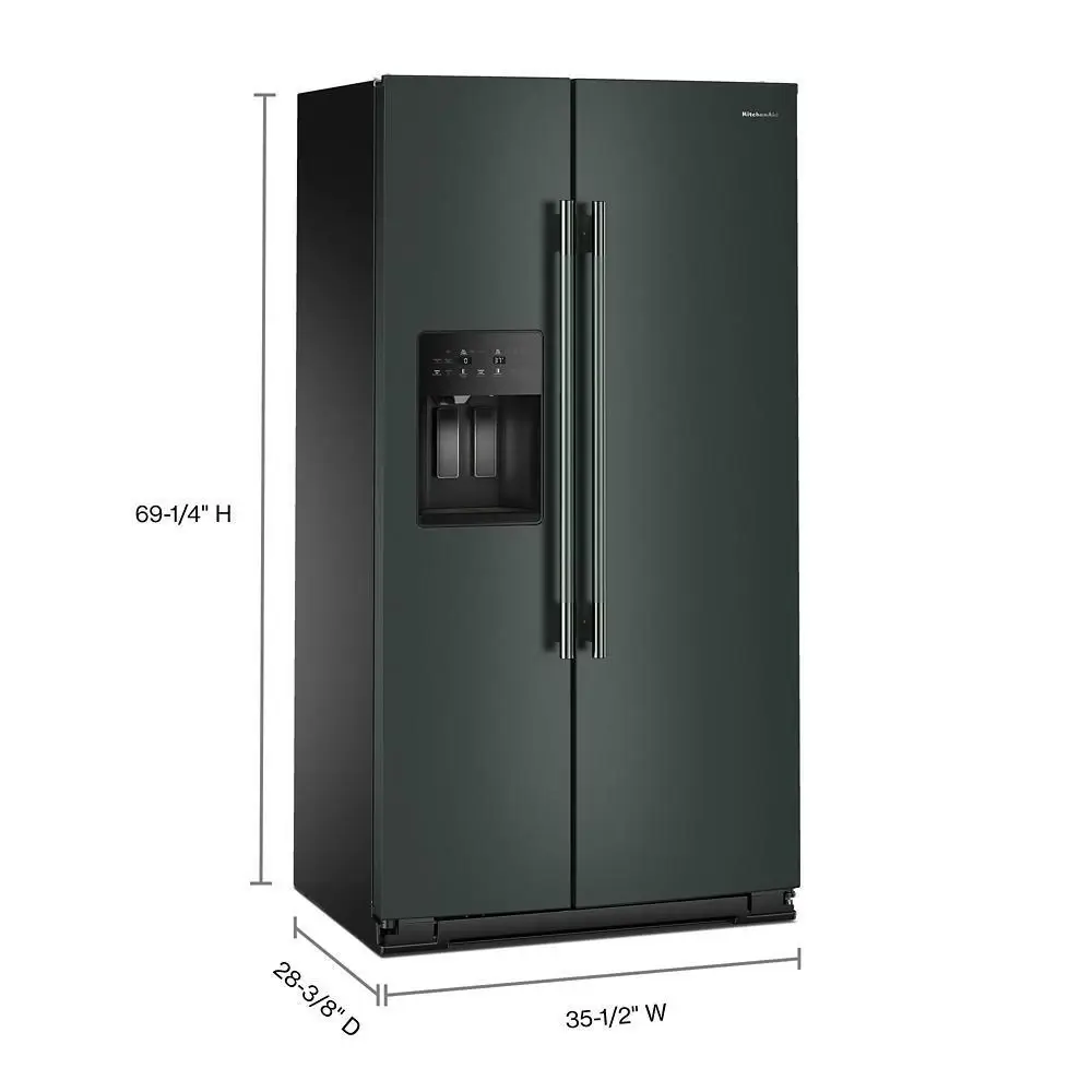 Kitchenaid 536 Series Green Side By Side Refrigerator Kitchenaid 536 Series Green Side By Side Refrigerator