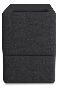 Citymod Dark Gray Fabric Itable Media Console With Storage Drawer