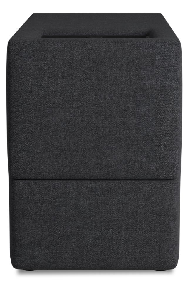 Citymod Dark Gray Fabric Itable Media Console With Storage Drawer