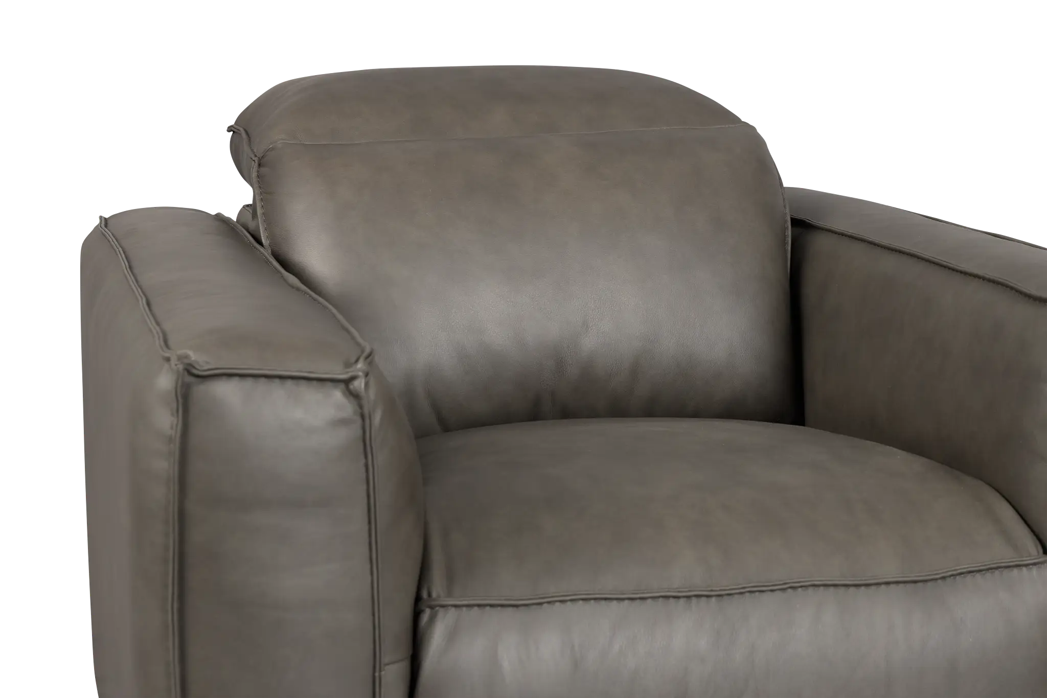 Ryland Dark Gray Lthr/vinyl Power Recliner With Power Headrest Ryland Dark Gray Lthr/vinyl Power Recliner With Power Headrest