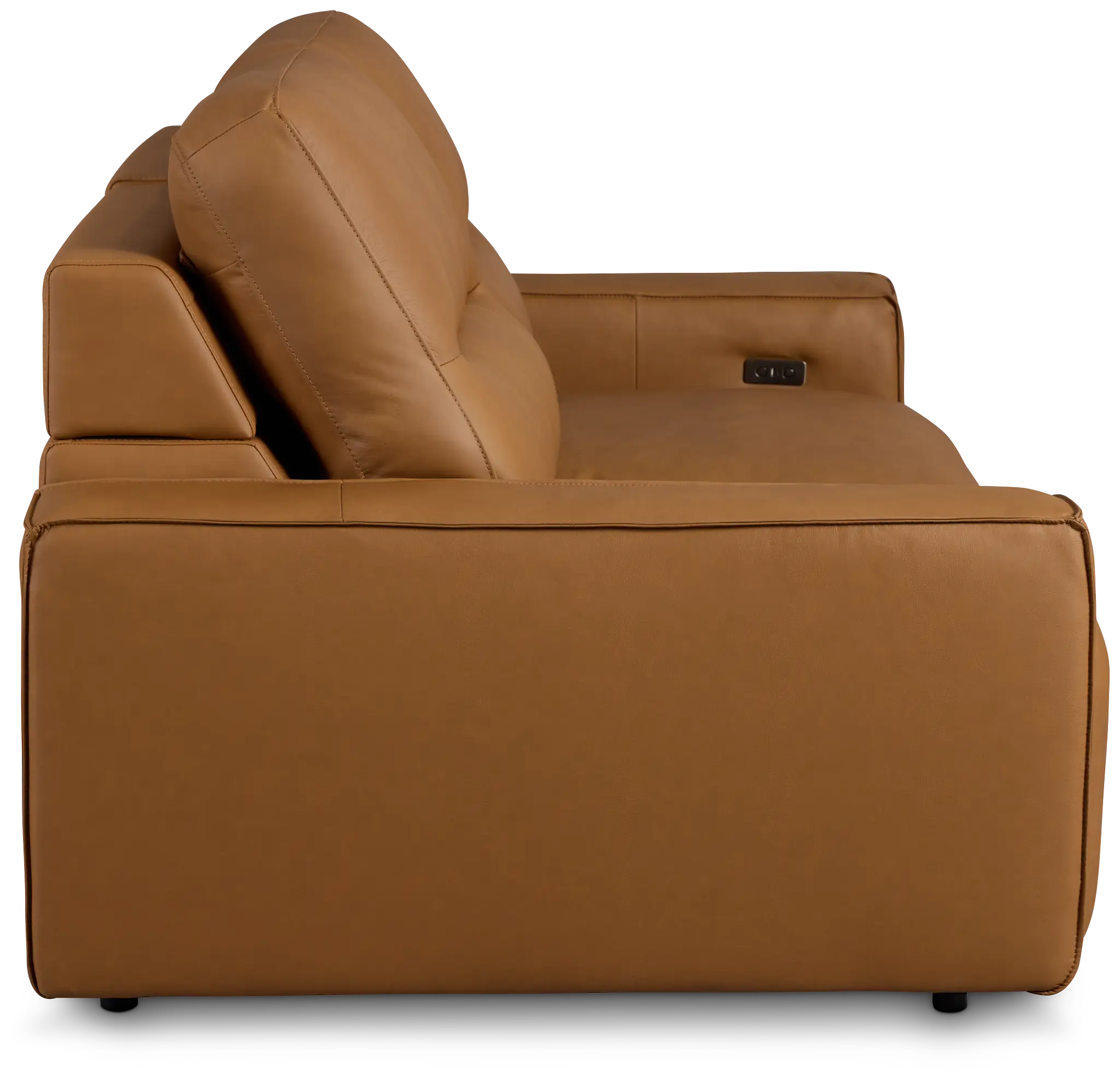 Rudy Brown Lthr/vinyl Power Extension Chaise Sofa Rudy Brown Lthr/vinyl Power Extension Chaise Sofa