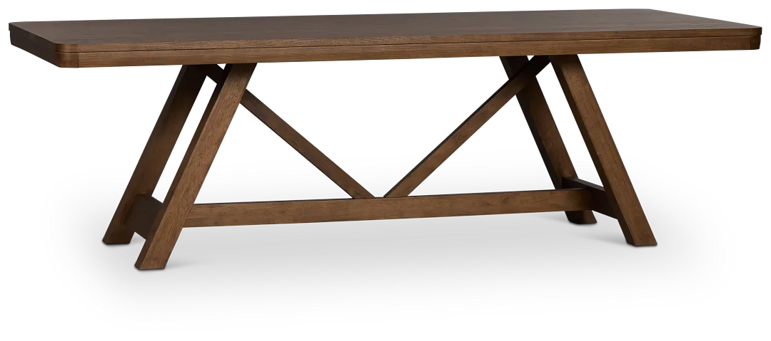 Pacific Mid Tone Trestle Table