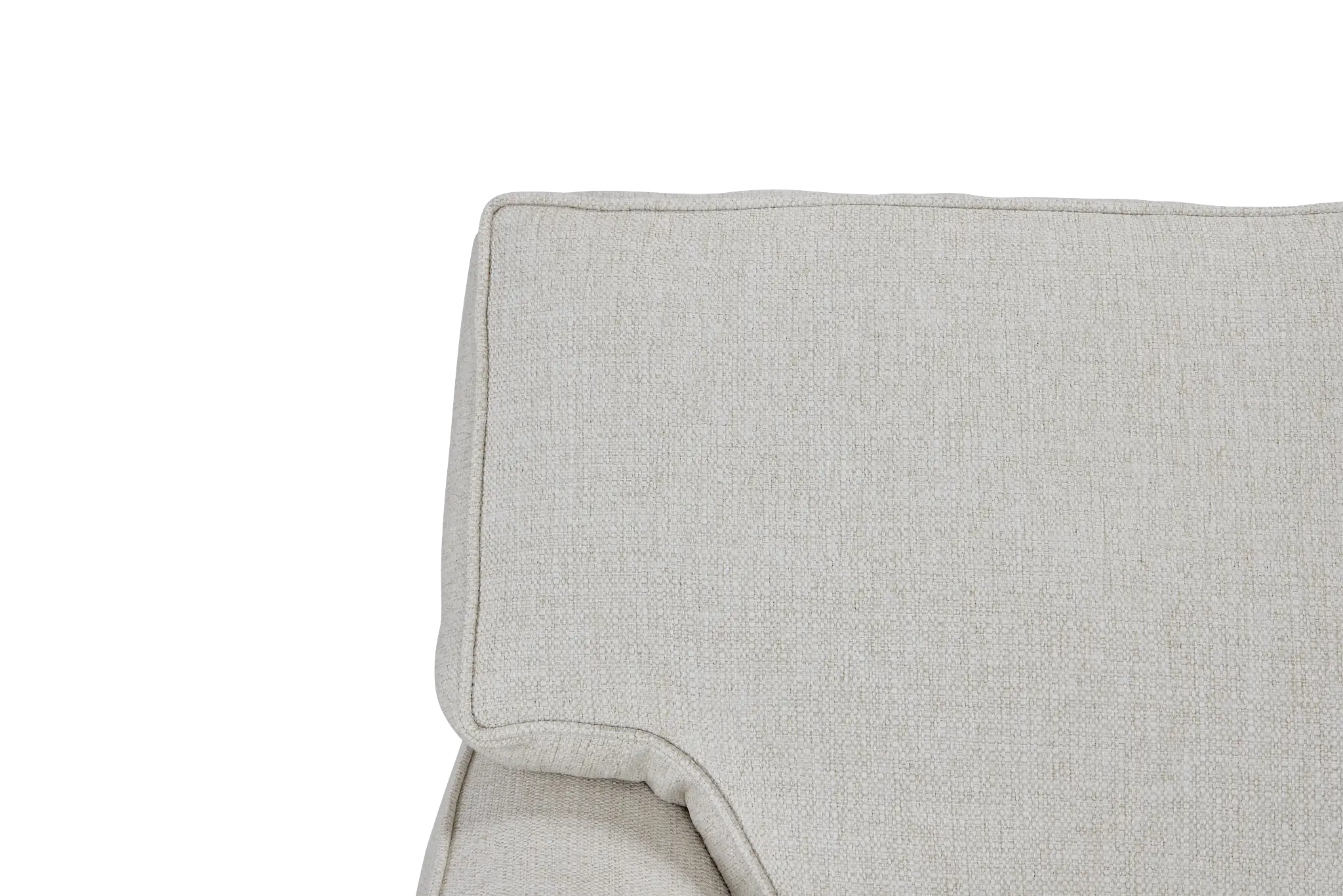 Austin White Fabric Small Left Chaise Sectional Austin White Fabric Small Left Chaise Sectional