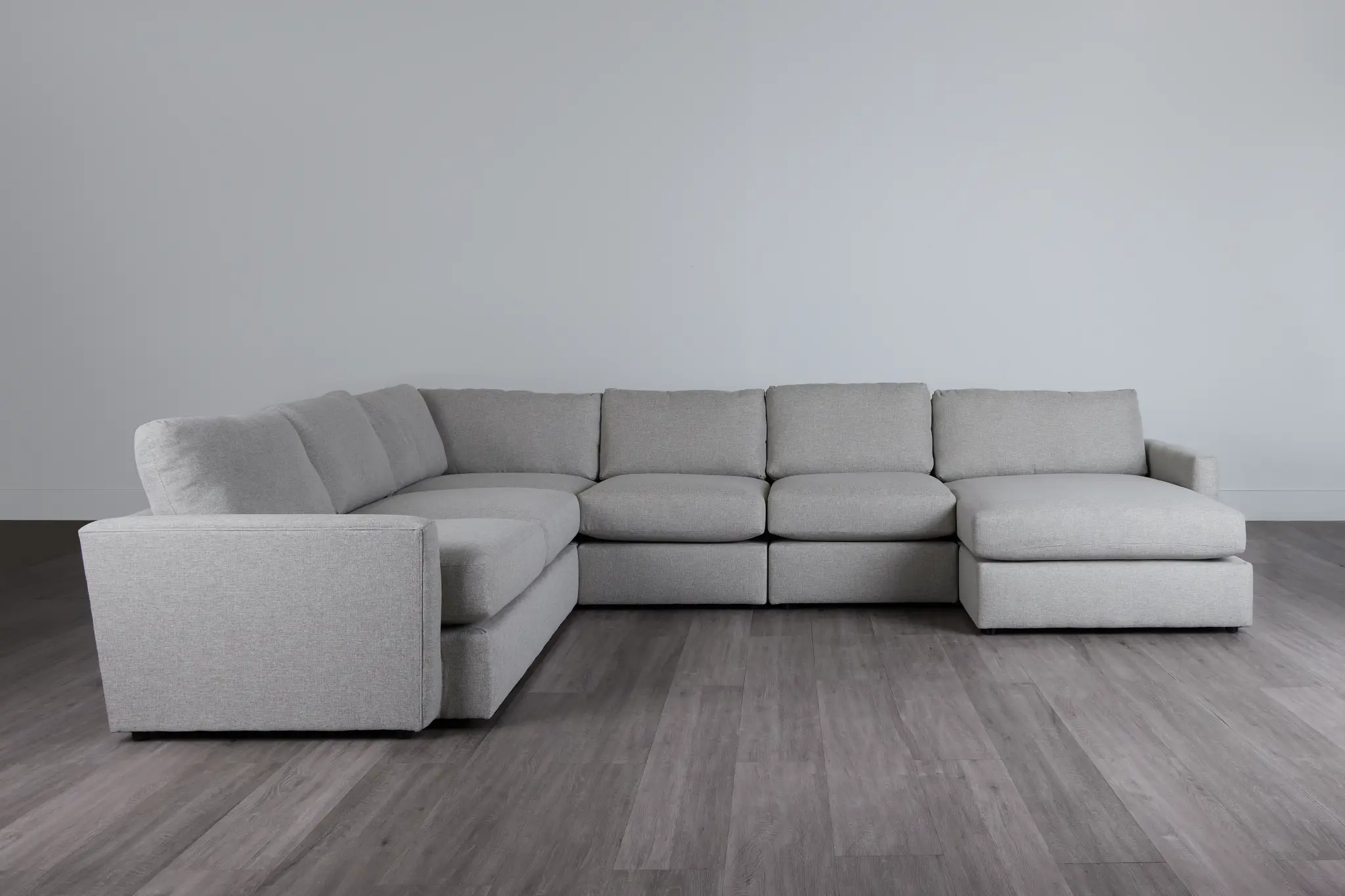 Noah Khaki Fabric Large Right Chaise Sectional Noah Khaki Fabric Large Right Chaise Sectional