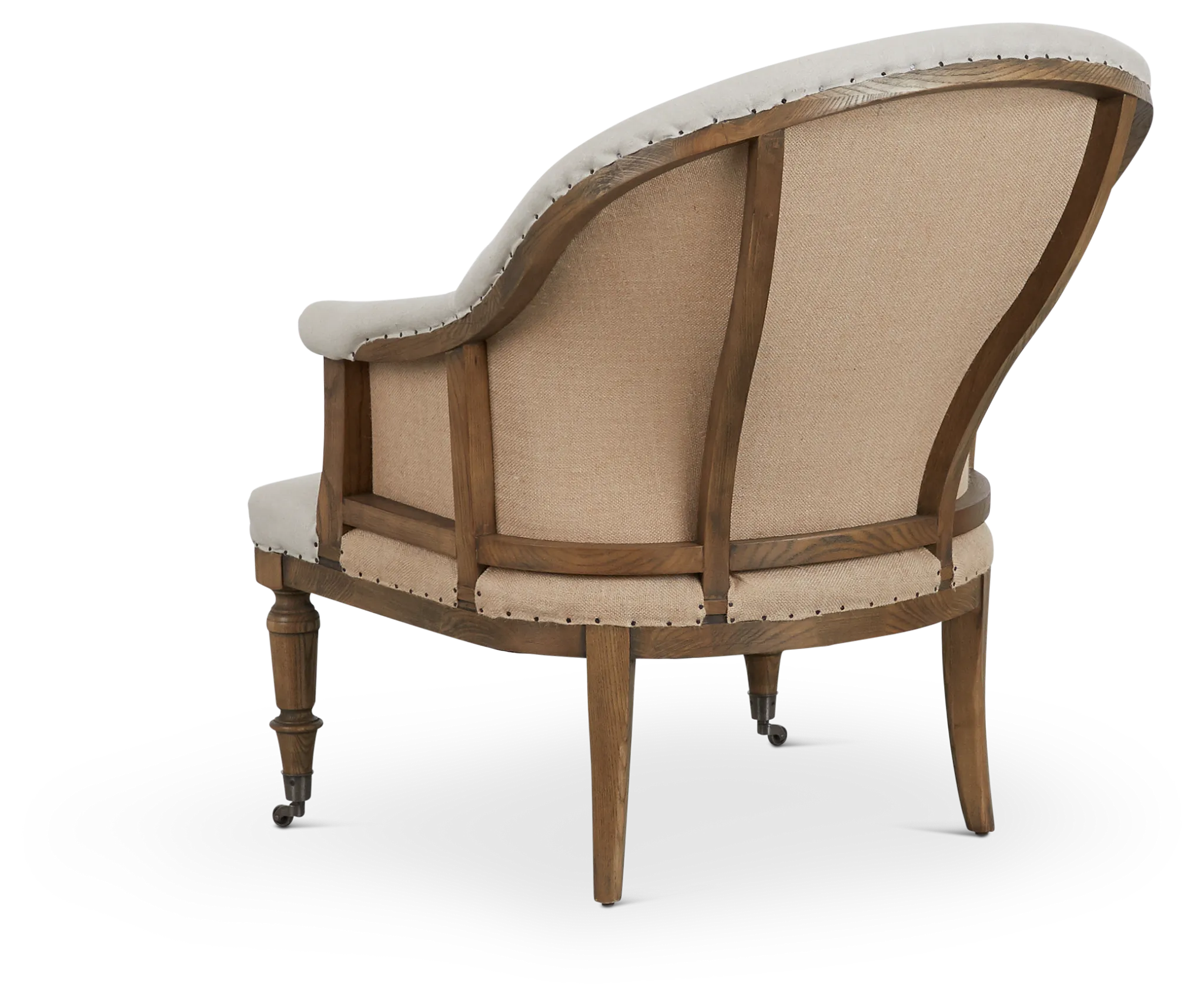 Jane Beige Upholstered Arm Chair