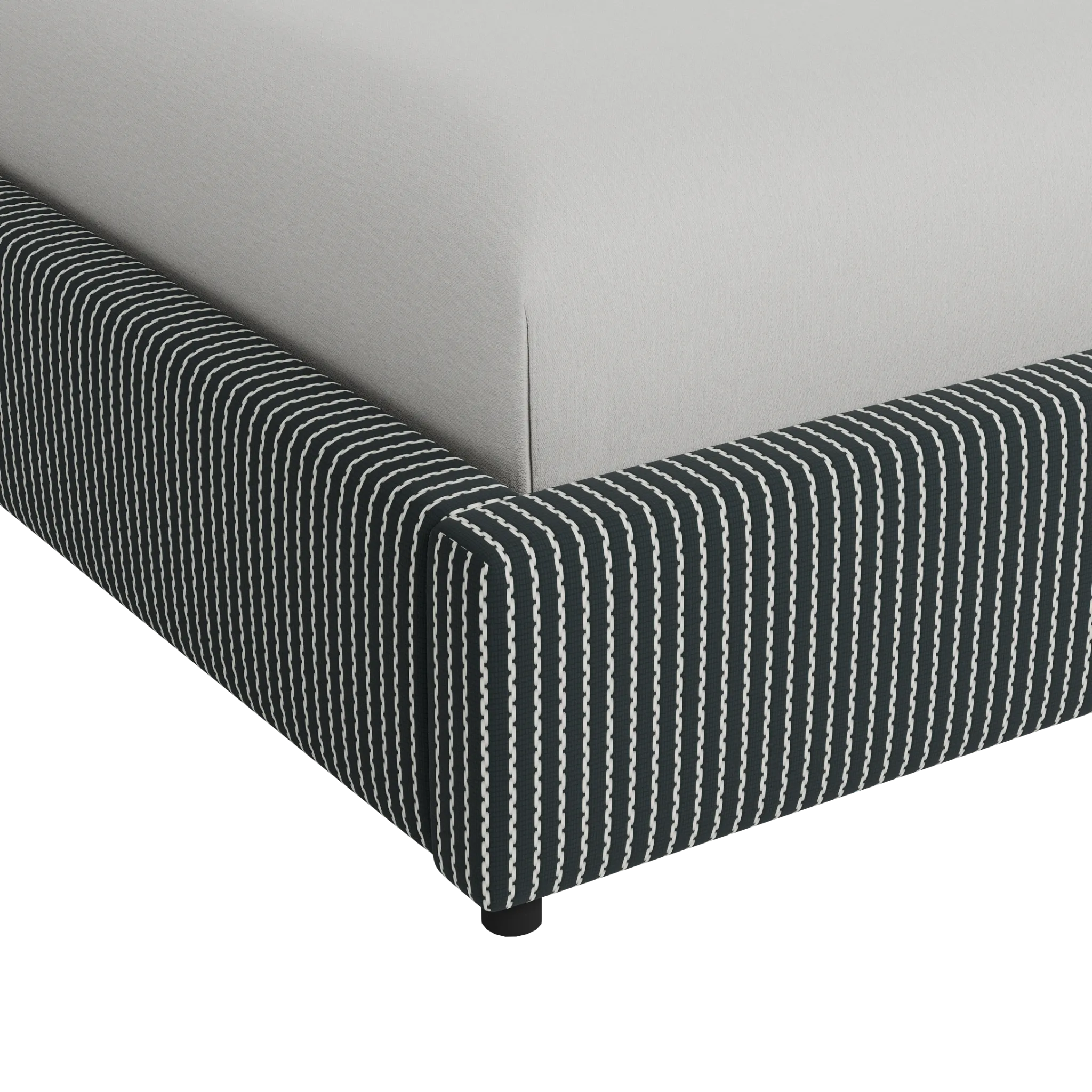 Grayton Lucy Navy 54" Upholstered Platform Bed