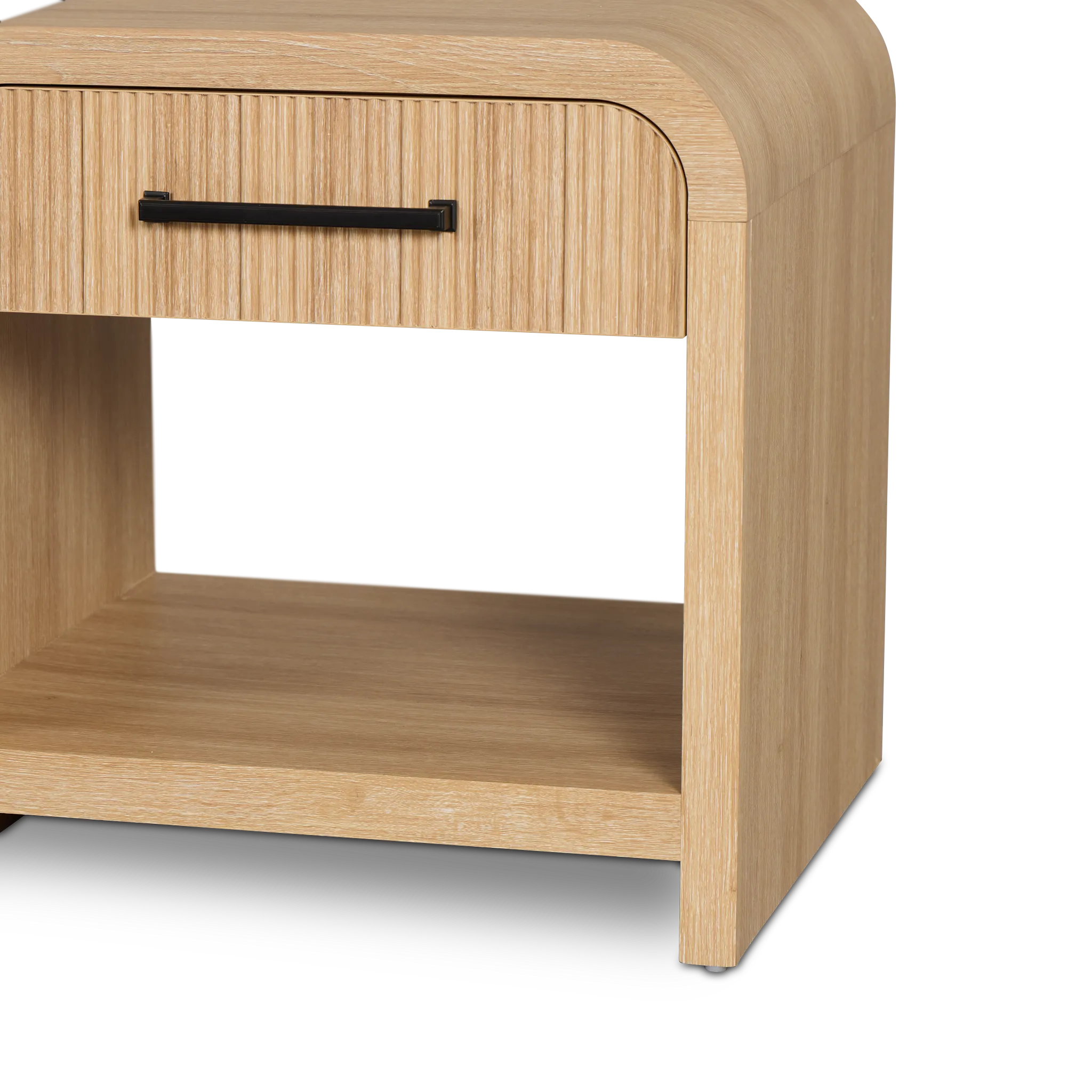 Lyndie Light Tone Drawer Square End Table