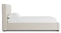 Grayton Suave Beige 44" Upholstered Platform Bed