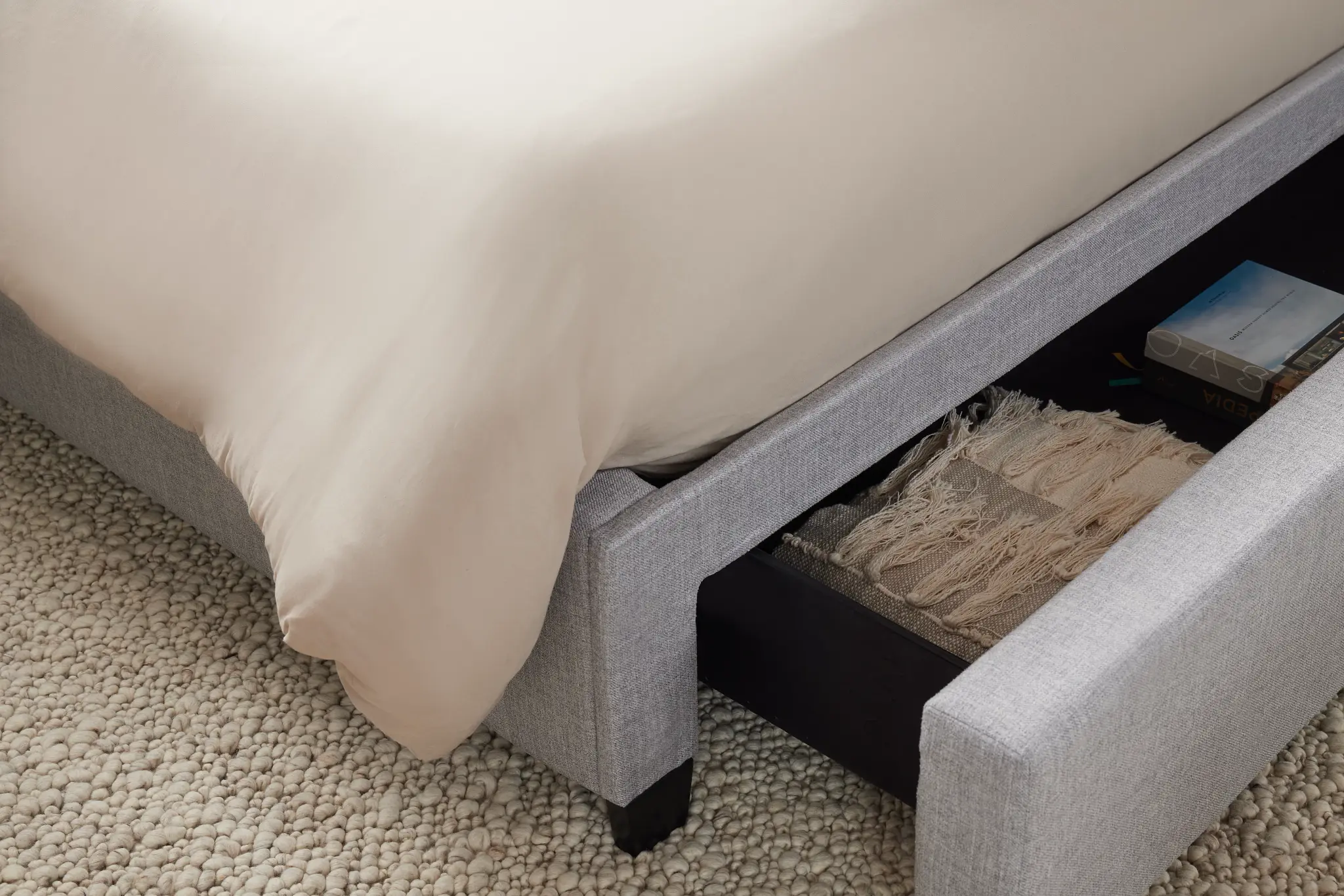 Monica Light Gray Uph Platform Storage Bed Monica Light Gray Uph Platform Storage Bed