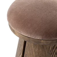 Four Hands Moli Brown Velvet Accent Stool