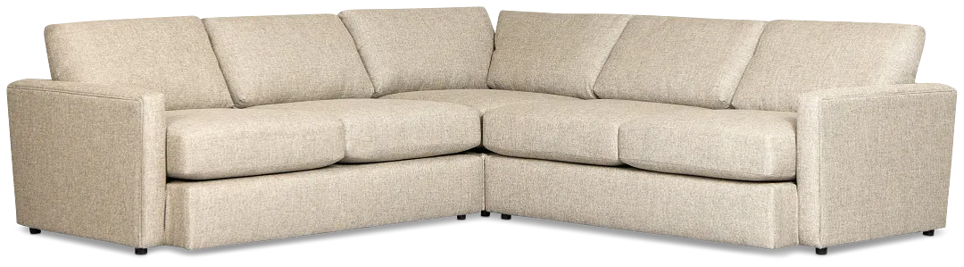 Maxwell Dark Gray Fabric Small Two-arm Sectional