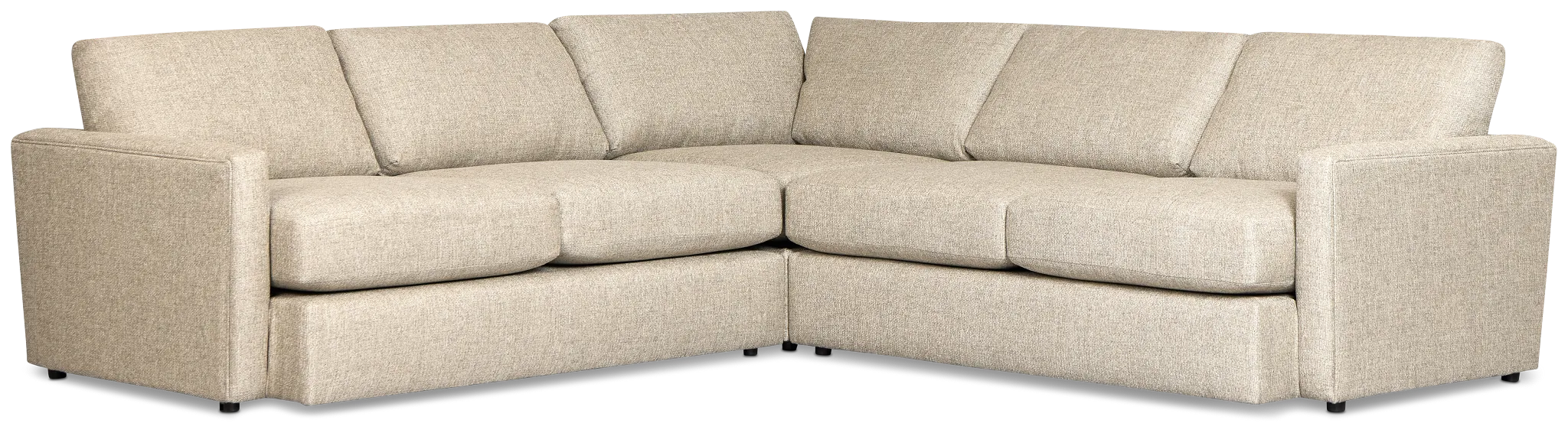 Maxwell Dark Gray Fabric Small Two-arm Sectional