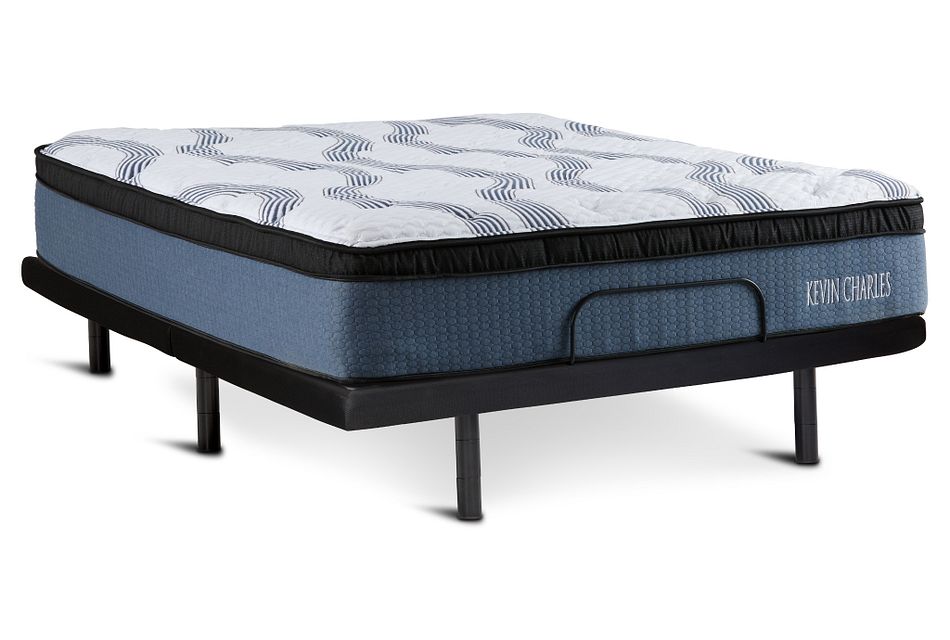 Kevin Charles Sebastian Plush Silver Adjustable Mattress Set
