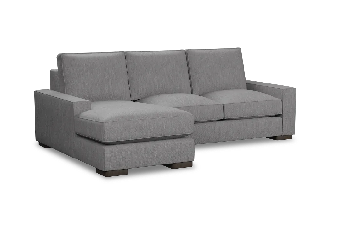 Edgewater Revenue Gray Left Chaise Sectional