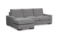 Edgewater Revenue Gray Left Chaise Sectional