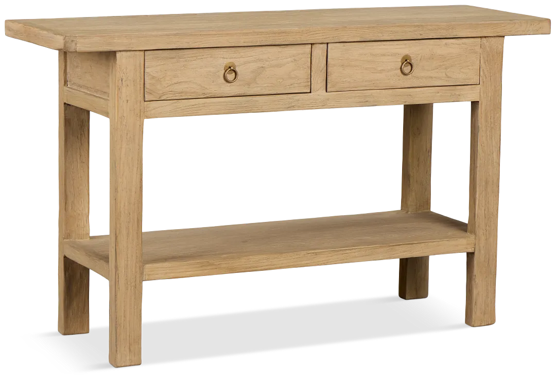 Kalias Light Tone 2-drawer Console Table