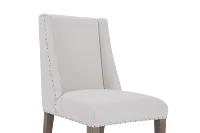 Berlin White Upholstered Arm Chair