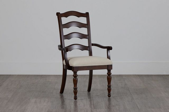 Savannah Dark Tone Upholstered Arm Chair