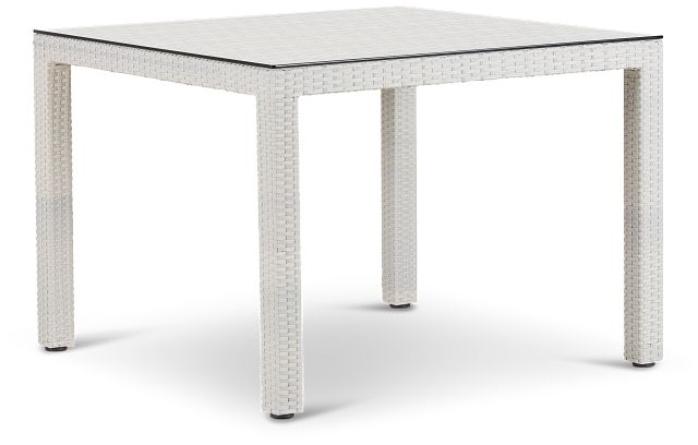 Bahia White 40" Square Table (1)