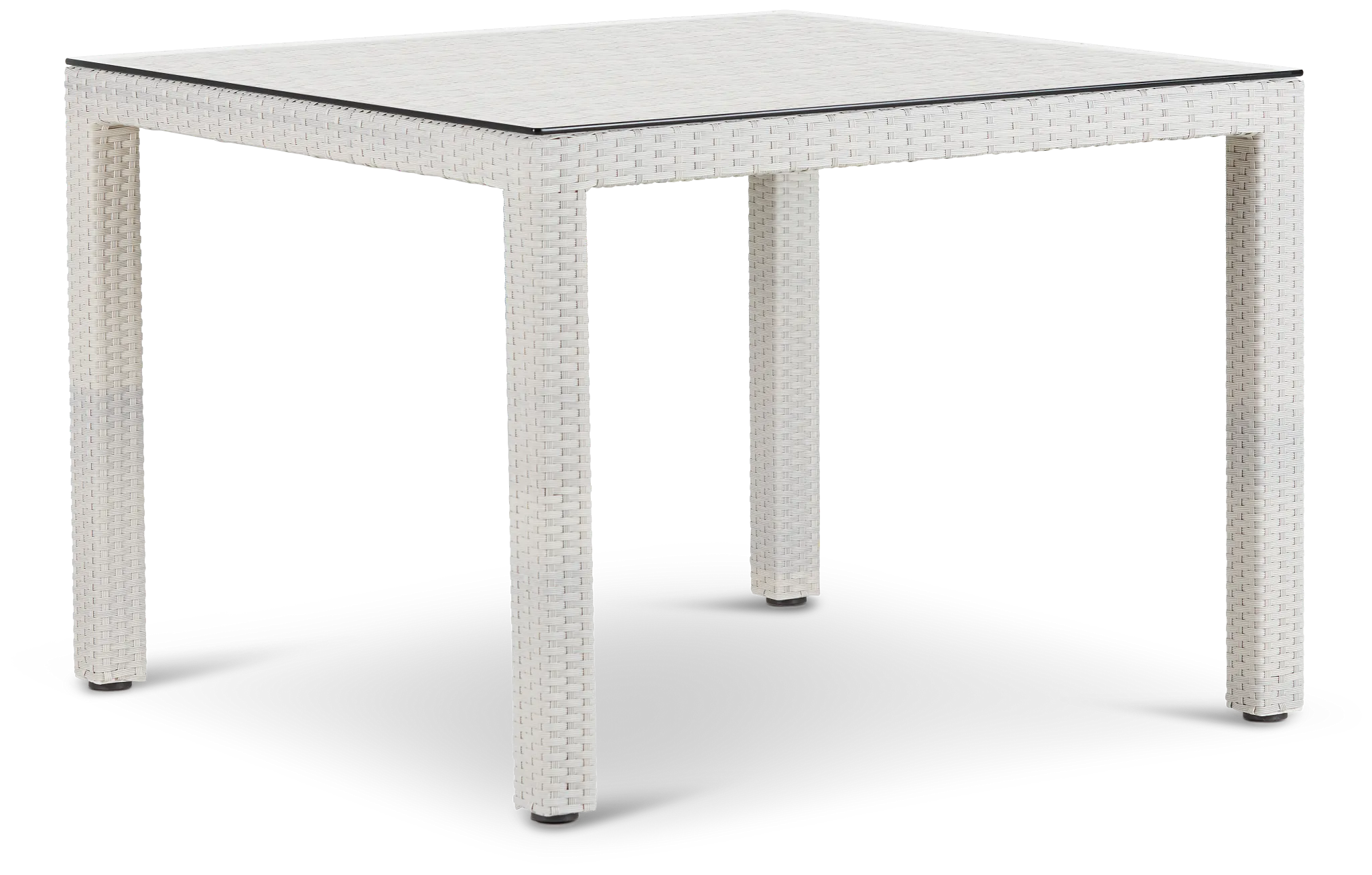 Bahia White 40" Square Table