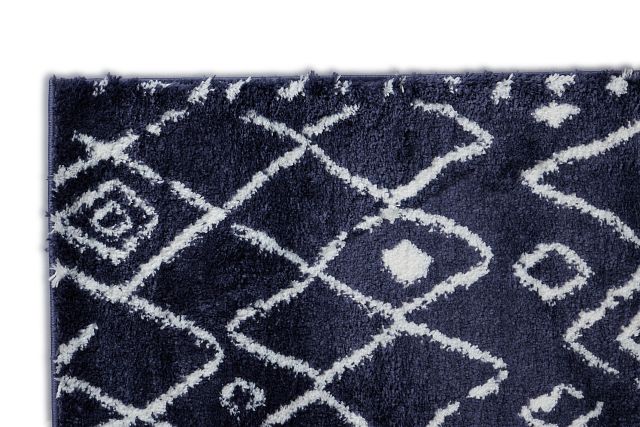 Kasen Dark Blue 8x10 Area Rug