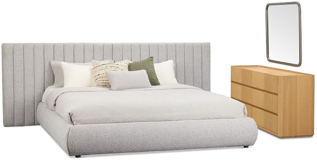 Nomad Gray Uph Spread Bedroom With Light-tone Cases