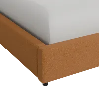 Grayton Elite Light Brown 44" Upholstered Platform Bed