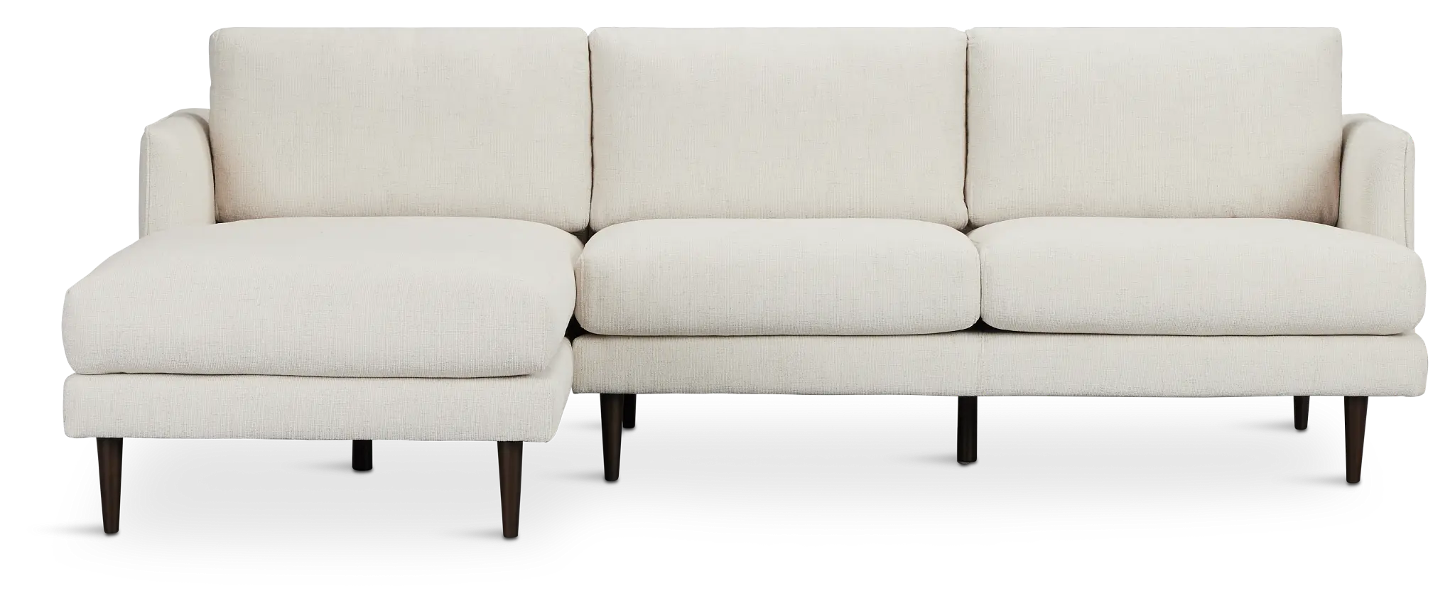 Easton Light Beige Fabric Left Chaise Sectional Easton Light Beige Fabric Left Chaise Sectional