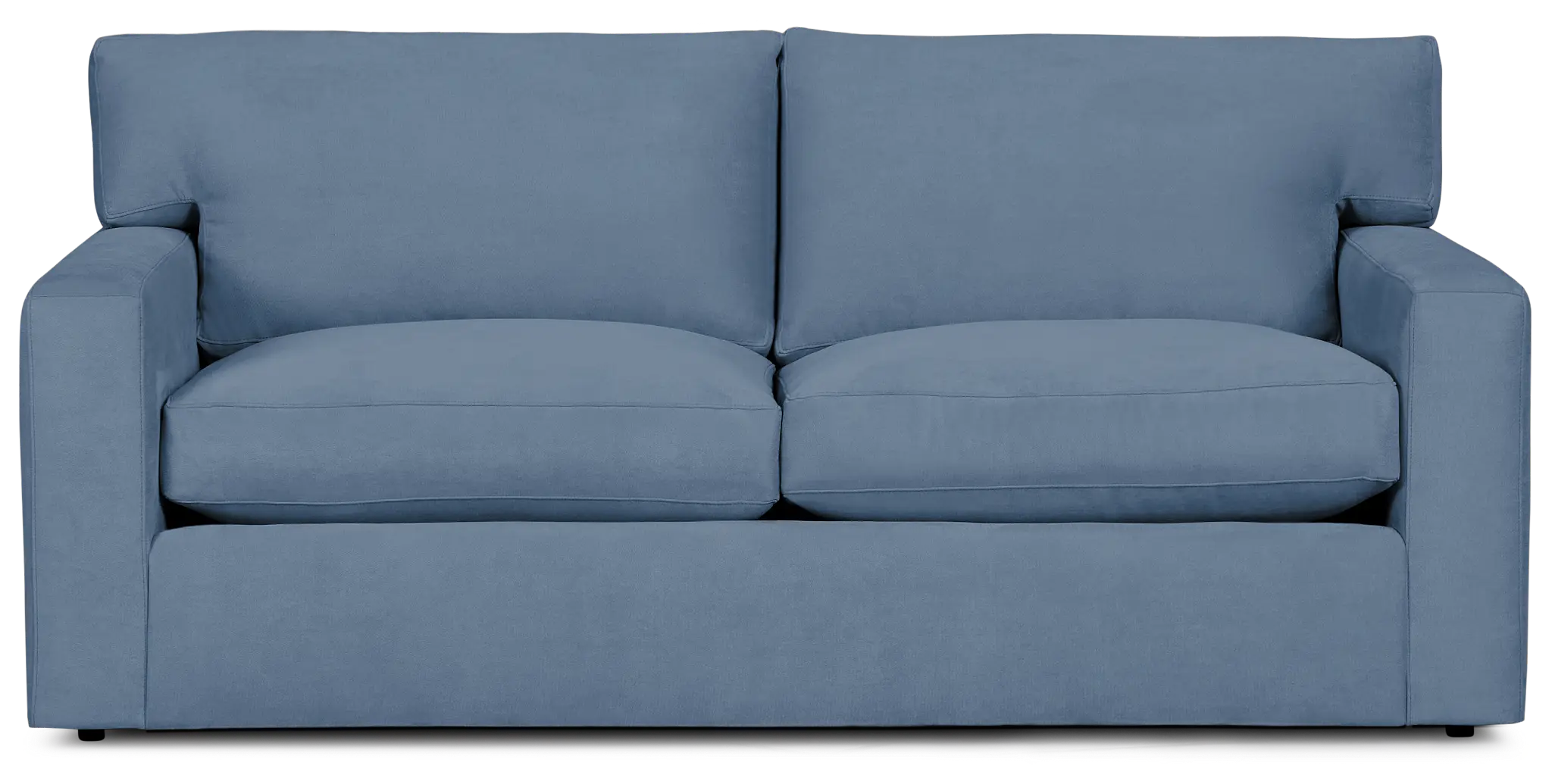 Hudson Blue Fabric Loveseat Hudson Blue Fabric Loveseat